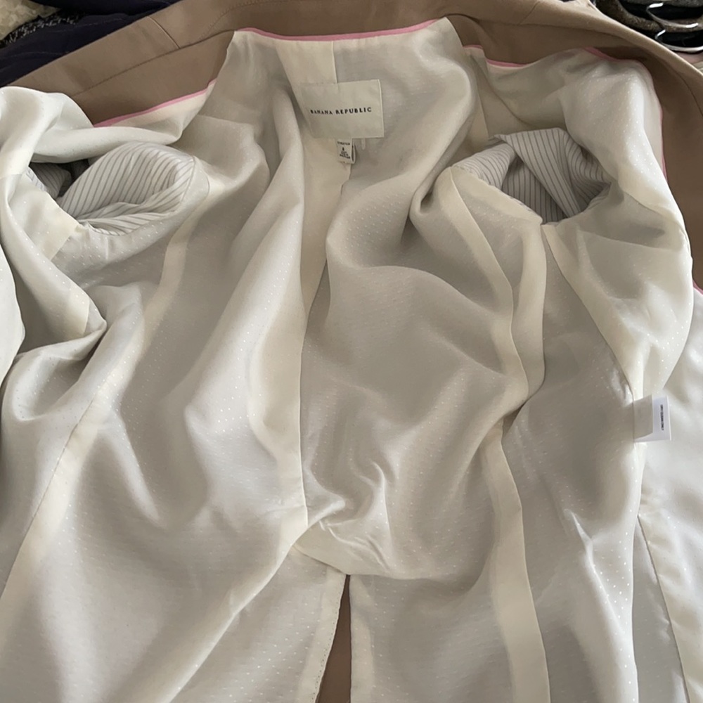 Banana Republic Cotton Classic Tailored Office Blazer size 4 - Picture 7 of 11